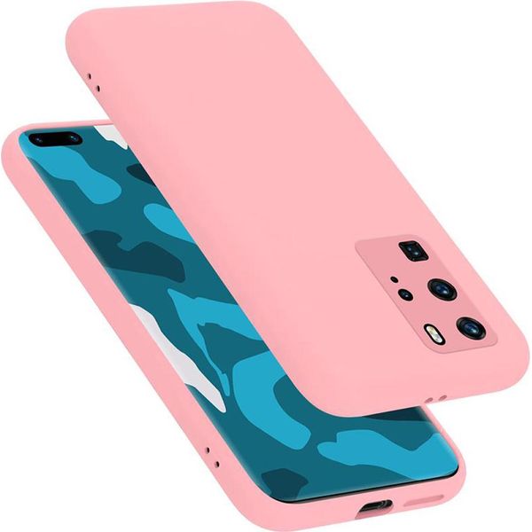 Cadorabo Custodia Protettiva Per Huawei P40 Pro / P40 Pro+ Custodia In Rosa Per Telefono Cellulare Custodia Cover Tpu Etui-image