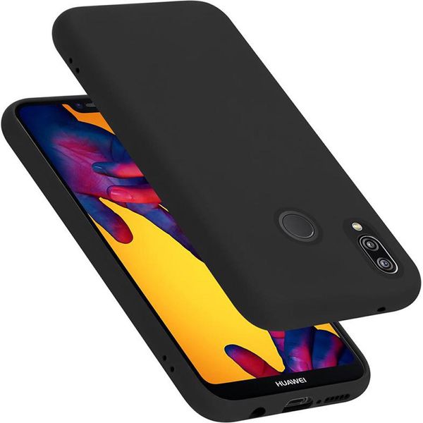 Cadorabo Custodia Protettiva Per Huawei P20 Lite 2018 / Nova 3E Custodia In Nero Per Telefono Cellulare Custodia Cover Tpu Case-image