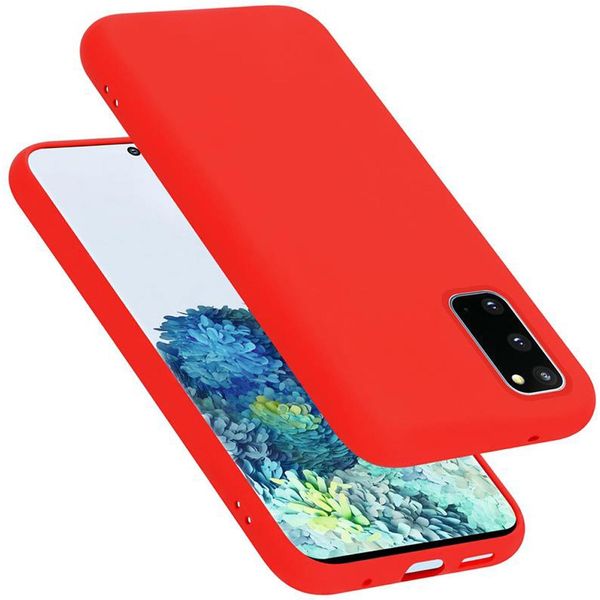 Cadorabo Custodia Protettiva Per Samsung Galaxy S20 In Rosso Custodia Del Telefono Cellulare Custodia Cover Tpu Etui-image