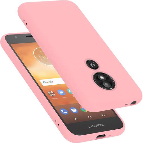 Cadorabo Custodia Protettiva Per Motorola Moto E5 Play Go In Rosa Custodia Del Telefono Cellulare Custodia Cover Tpu Etui-image