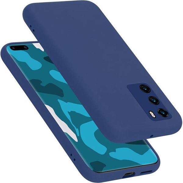 Cadorabo Custodia Protettiva Per Huawei P40 Custodia In Blu Telefono Cellulare Case Cover Tpu Etui-image
