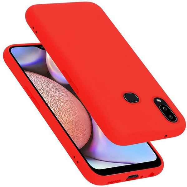 Cadorabo Custodia Protettiva Per Samsung Galaxy A10S / M01S Custodia In Rosso Telefono Cellulare Custodia Cover Tpu Etui-image