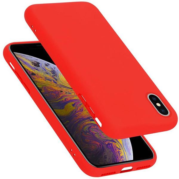 Cadorabo Custodia Protettiva Per Apple Iphone X / Xs In Rosso Custodia Del Telefono Cellulare Custodia Cover Tpu Etui-image