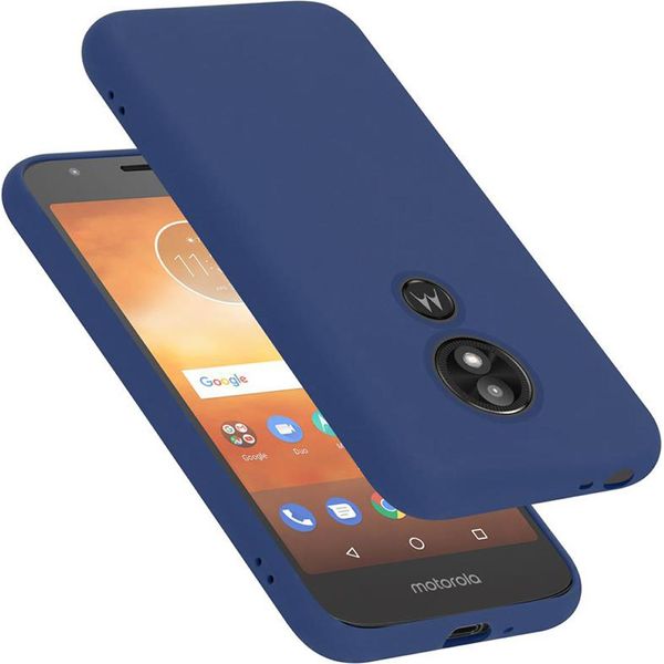 Cadorabo Custodia Protettiva Per Motorola Moto E5 Play Go In Blu Custodia Del Telefono Cellulare Custodia Cover Tpu Etui-image