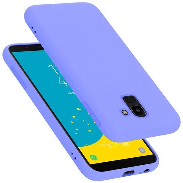 Cadorabo Custodia Protettiva Per Samsung Galaxy J6 2018 Custodia In Viola Telefono Cellulare Custodia Cover Tpu Etui-image