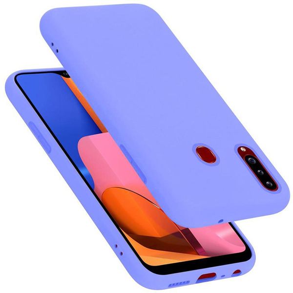 Cadorabo Custodia Protettiva Per Samsung Galaxy A20S Custodia In Viola Telefono Cellulare Custodia Cover Tpu Etui-image