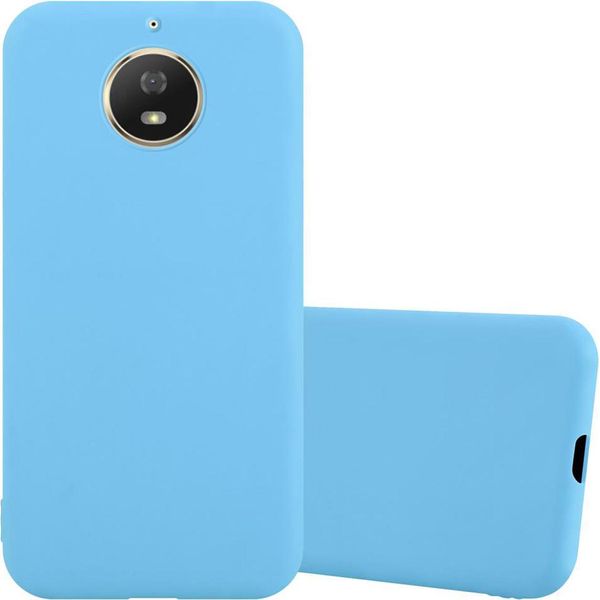 Cadorabo Custodia Per Motorola Moto G5S Custodia Protettiva In Blu Custodia Per Telefono Cellulare Custodia In Silicone Tpu Cover-image