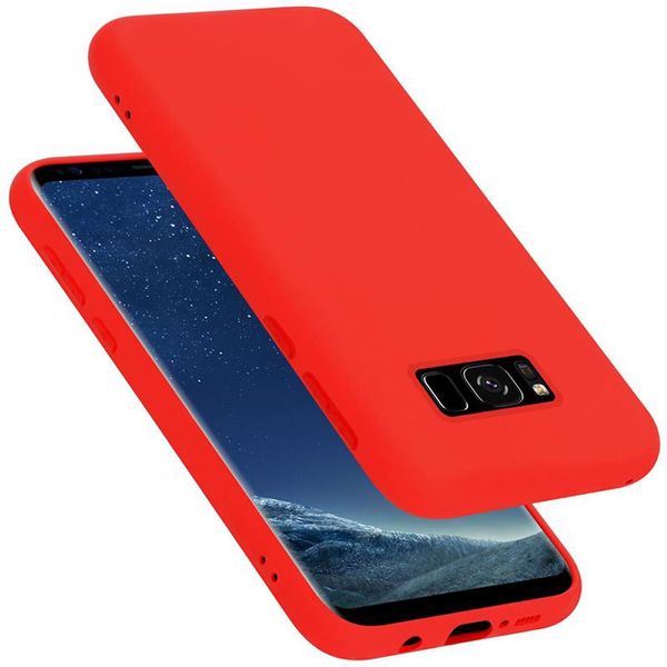 Cadorabo Custodia Protettiva Per Samsung Galaxy S8 Plus In Rosso Custodia Del Telefono Cellulare Custodia Cover Tpu Etui-image