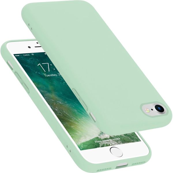 Cadorabo Custodia Protettiva Per Apple Iphone 7 / 7S / 8 / Se 2020 Custodia In Verde Custodia Del Telefono Cellulare Custodia Cover Tpu Custodia-image