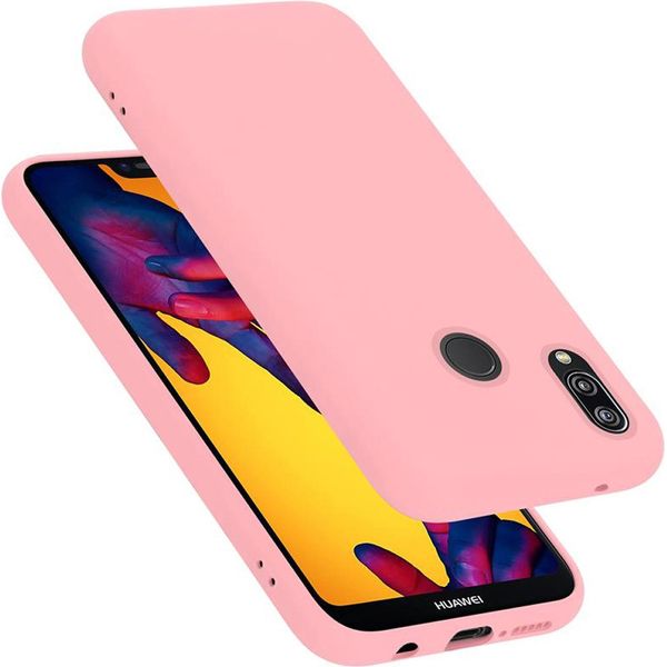 Cadorabo Custodia Protettiva Per Huawei P20 Lite 2018 / Nova 3E Custodia In Rosa Per Telefono Cellulare Custodia Cover Tpu Custodia-image