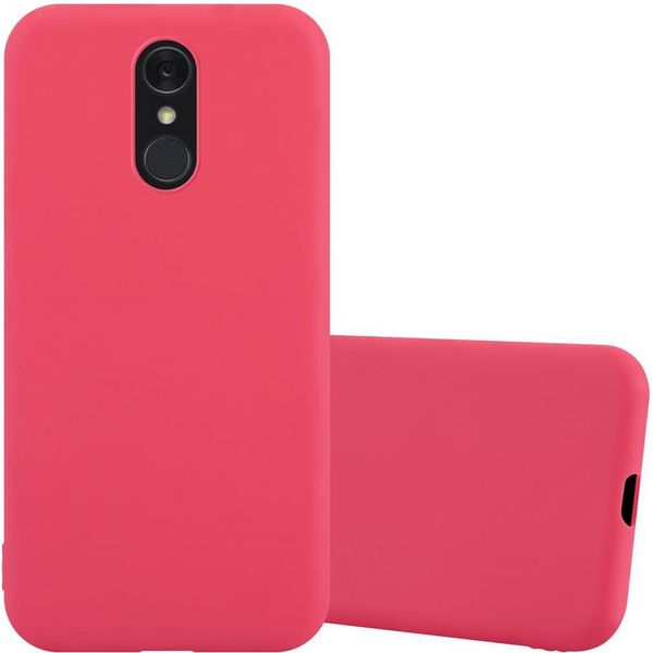Custodia Cadorabo Per Lg Q7 / Q7A / Q7+ Custodia Protettiva In Rosso Custodia Per Cellulare Tpu Custodia In Silicone Cover-image