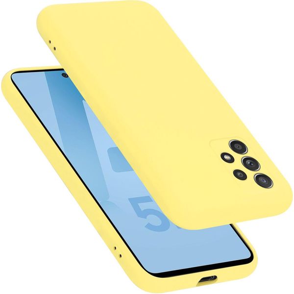 Cadorabo Custodia Protettiva Per Samsung Galaxy A52 (4G / 5G) / A52S Custodia In Giallo Telefono Cellulare Case Cover Tpu Etui-image