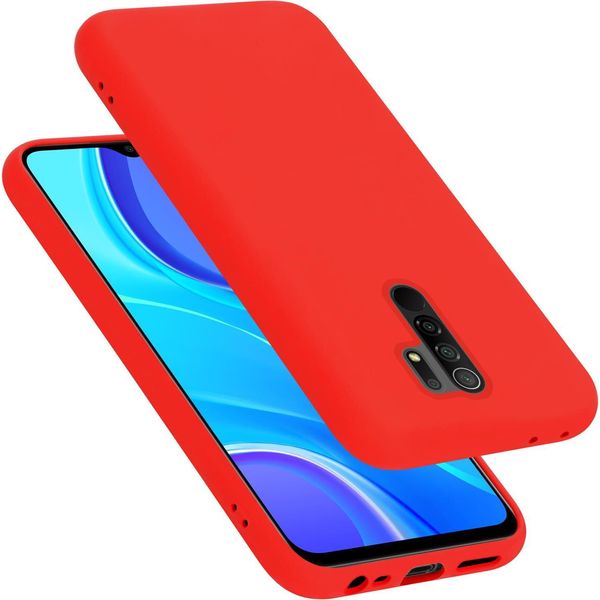 Cadorabo Custodia Protettiva Per Xiaomi Redmi 9 Caso In Rosso Telefono Cellulare Case Cover Tpu Etui-image