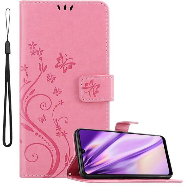 Cadorabo Cover Per Samsung Galaxy A31 Cover Protettiva In Rosa Cover Protettiva Cover Per Telefono Cellulare Cover Fiori Custodia Fiore-image
