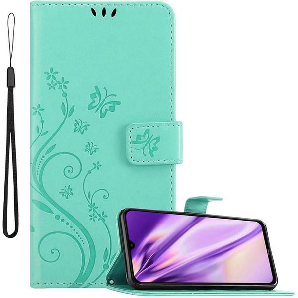 Cadorabo Cover Per Xiaomi Redmi Note 8 Cover Protettiva In Turchese Cover Protettiva Cover Telefono Cellulare Cover Caso Fiori Fiore-image