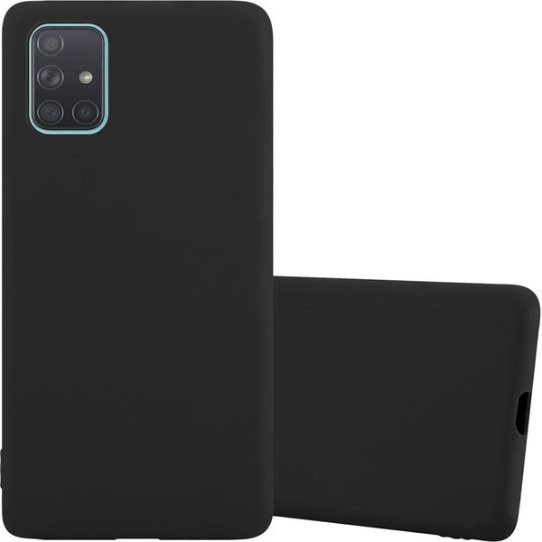 Cadorabo Custodia Per Samsung Galaxy A71 5G Custodia Protettiva In Nero Custodia Per Telefono Cellulare Tpu Silicone Custodia Cover-image