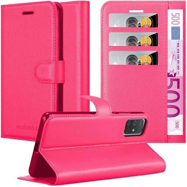 Cadorabo Custodia Per Samsung Galaxy A71 5G Custodia Protettiva In Rosa Custodia Per Cellulare Cover Chiusura Magnetica-image