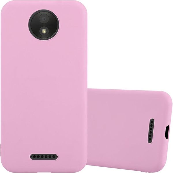 Cadorabo Custodia Per Motorola Moto C Plus Custodia Protettiva In Rosa Custodia Per Cellulare Tpu Custodia In Silicone Cover-image