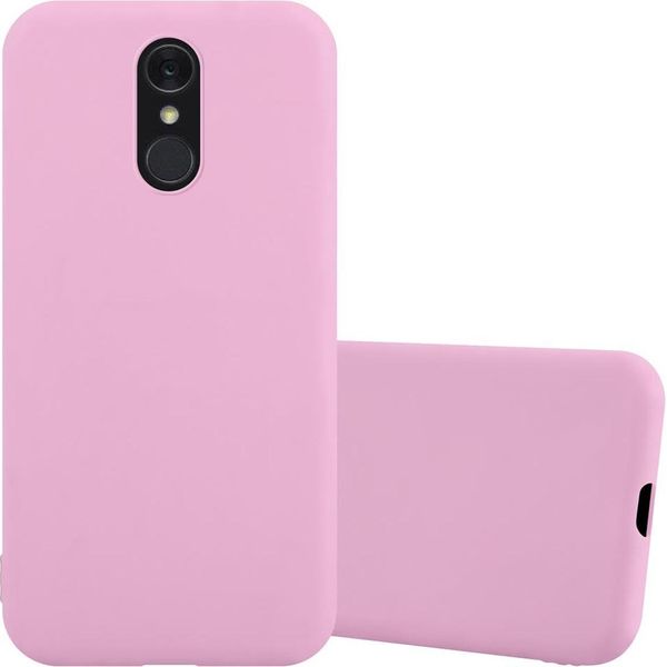 Custodia Cadorabo Per Lg Q7 / Q7A / Q7+ Custodia Protettiva In Rosa Custodia Per Cellulare Tpu Custodia In Silicone Cover-image