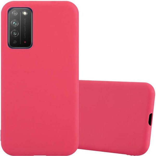 Custodia Cadorabo Per Honor X10 Custodia Protettiva In Rosso Per Telefono Cellulare Tpu Custodia In Silicone Cover-image