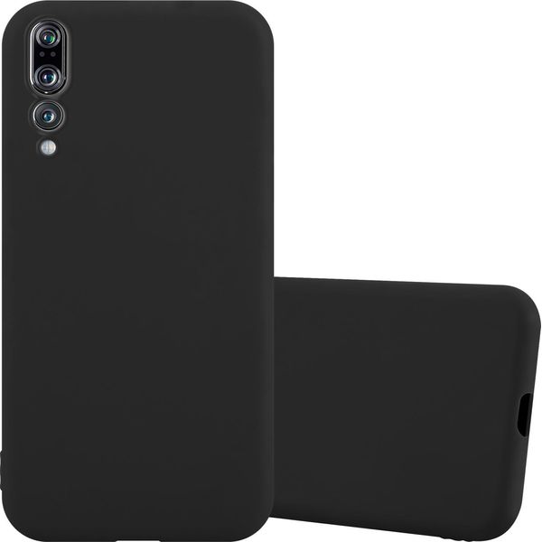 Custodia Cadorabo Per Huawei P20 Pro / P20 Plus Custodia Protettiva In Nero Custodia Per Cellulare Tpu Custodia In Silicone Cover-image