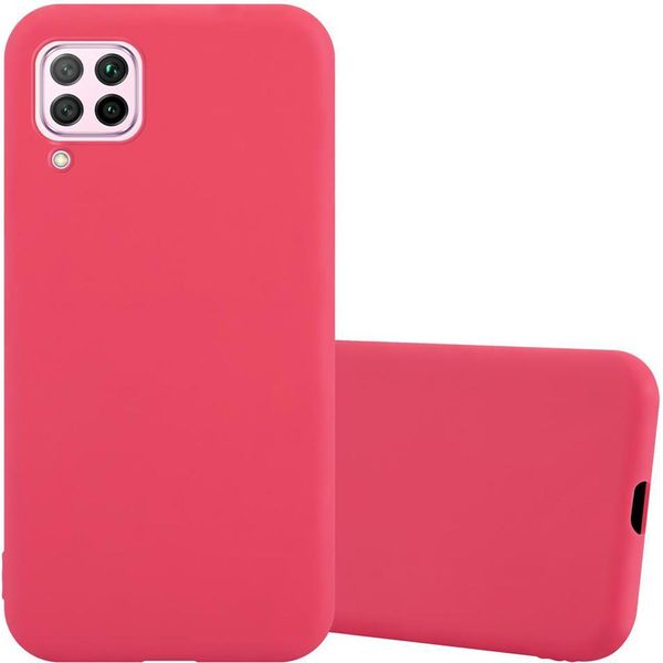 Custodia Cadorabo Per Huawei Nova 6 Se / P40 Lite / Nova 7I Custodia Protettiva In Rosso Per Telefono Cellulare Custodia In Silicone Tpu Cover-image