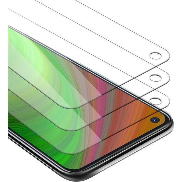 Cadorabo 3X Pellicola Blindata Per Oppo A72 Pellicola Protettiva In Bianco Vetro Temperato Di Protezione Dello Schermo-image