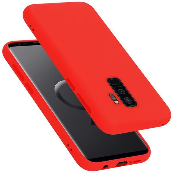 Cadorabo Custodia Protettiva Per Samsung Galaxy S9 Plus In Rosso Custodia Del Telefono Cellulare Custodia Cover Tpu Etui-image