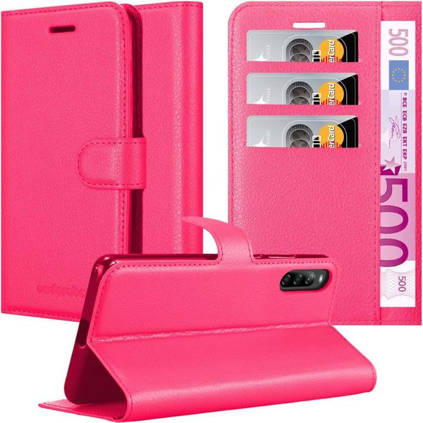 Cadorabo Custodia Per Sony Xperia L4 Custodia Protettiva In Rosa Custodia Per Cellulare Cover Chiusura Magnetica-image