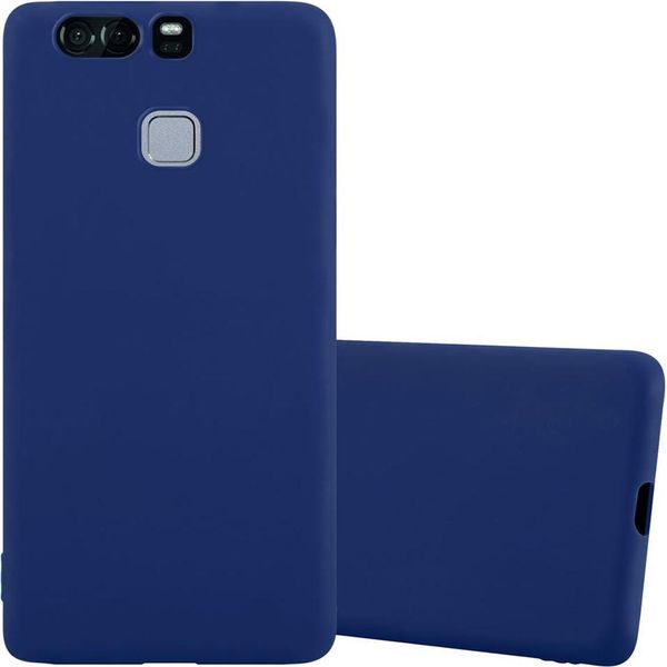 Custodia Cadorabo Per Huawei P9 Custodia Protettiva In Blu Custodia Del Telefono Cellulare Tpu Custodia In Silicone Copertura-image