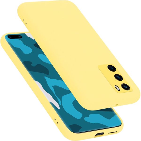 Cadorabo Custodia Protettiva Per Huawei P40 Custodia In Giallo Telefono Cellulare Case Cover Tpu Etui-image
