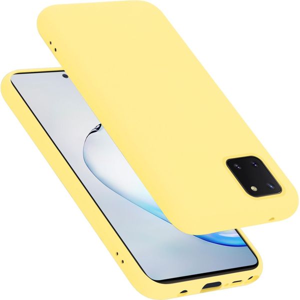 Cadorabo Custodia Protettiva Per Samsung Galaxy A81 / Note 10 Lite / M60S Custodia In Giallo Telefono Cellulare Case Cover Tpu Etui-image