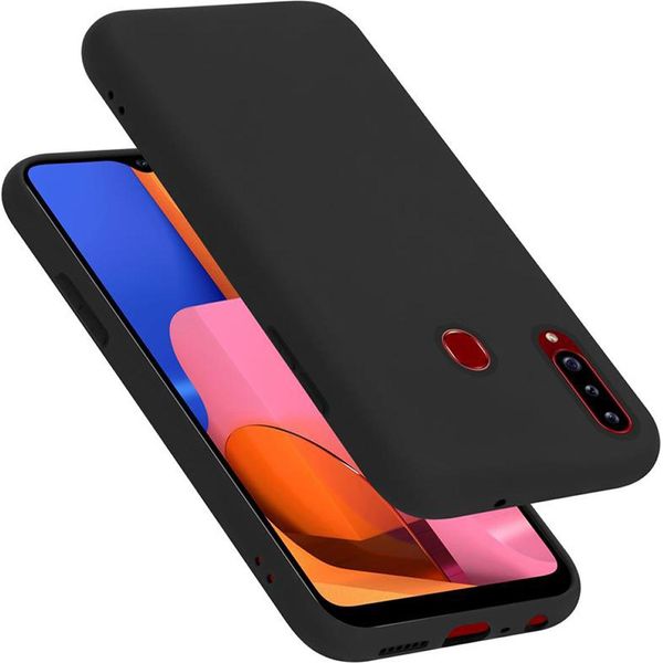 Cadorabo Custodia Protettiva Per Samsung Galaxy A20S Custodia In Nero Telefono Cellulare Case Cover Tpu Etui-image