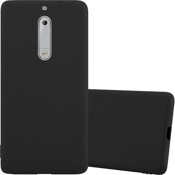 Cadorabo Custodia Per Nokia 5 2017 Cover Protettiva In Nero Custodia Del Telefono Cellulare Tpu Custodia In Silicone Cover-image
