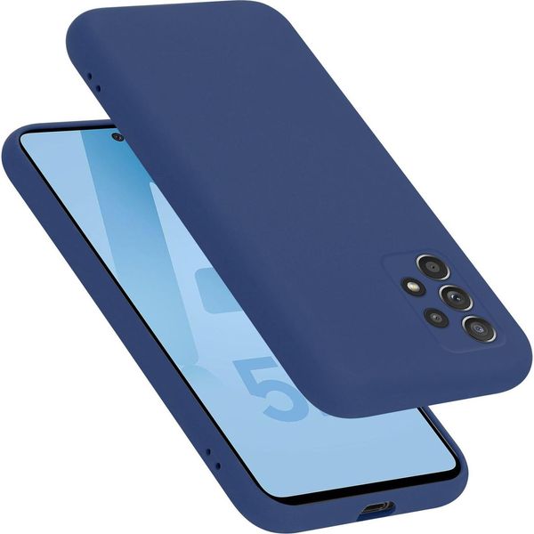 Cadorabo Custodia Protettiva Per Samsung Galaxy A52 (4G / 5G) / A52S Custodia In Blu Telefono Cellulare Case Cover Tpu Etui-image