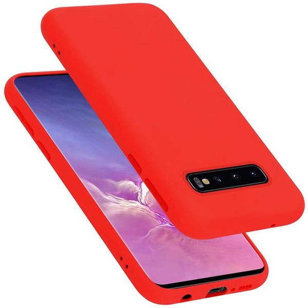 Cadorabo Custodia Protettiva Per Samsung Galaxy S10 4G Custodia In Rosso Telefono Cellulare Custodia Cover Tpu Etui-image