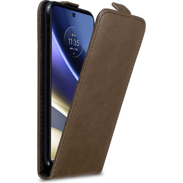 Custodia Cadorabo Per Motorola Moto G51 5G Custodia Protettiva In Marrone Custodia Flip Per Telefono Cellulare Custodia Cover-image