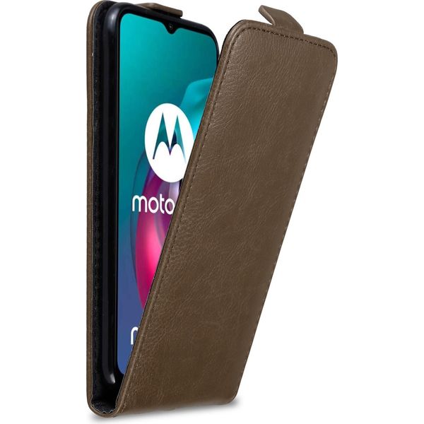 Custodia Cadorabo Per Motorola Moto G10 / G30 Custodia Protettiva In Marrone Custodia Flip Per Telefono Cellulare Custodia Cover-image