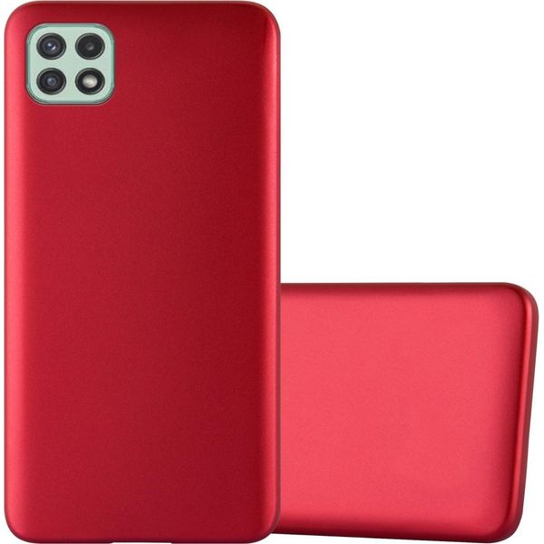 Cadorabo Custodia Protettiva Per Samsung Galaxy A22 5G In Rosso Custodia Per Cellulare Custodia In Silicone Tpu Cover Case-image