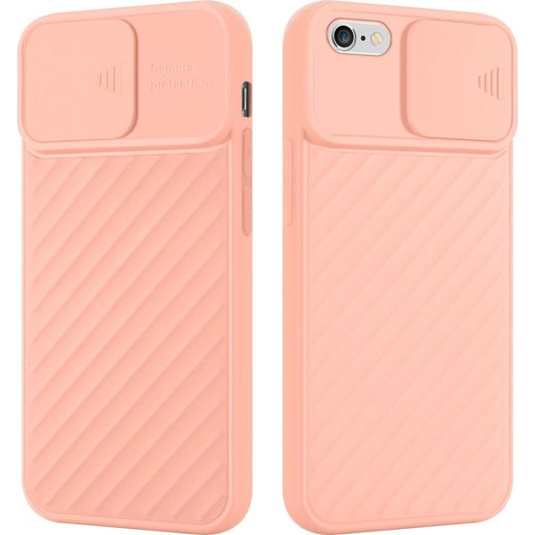 Custodia Cadorabo Per Apple Iphone 6 Plus / 6S Plus Custodia Protettiva In Tpu Rosa Custodia Cover Fotocamera Protezione-image