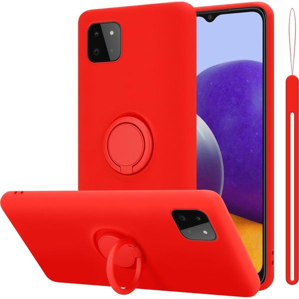 Cadorabo Custodia Per Samsung Galaxy A22 5G Custodia Protettiva In Rosso Custodia Per Cellulare Tpu Custodia Cover-image