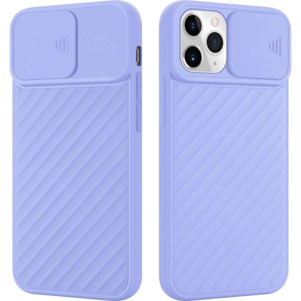 Custodia Cadorabo Per Apple Iphone 11 Pro Max Custodia Protettiva In Tpu Viola Custodia Cover Protezione Fotocamera-image
