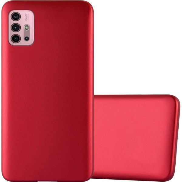 Cadorabo Custodia Protettiva Per Motorola Moto G10 / G30 Custodia In Rosso Custodia Per Telefono Cellulare Custodia In Silicone Tpu Custodia Di Copertura-image