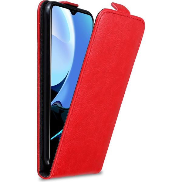 Custodia Cadorabo Per Xiaomi Redmi 9T / Poco M3 Custodia Protettiva In Rosso Custodia Flip Per Telefono Cellulare Custodia Cover-image