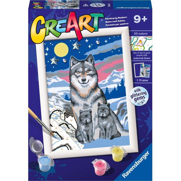 Ravensburger Creart Famiglia Di Lupi-image