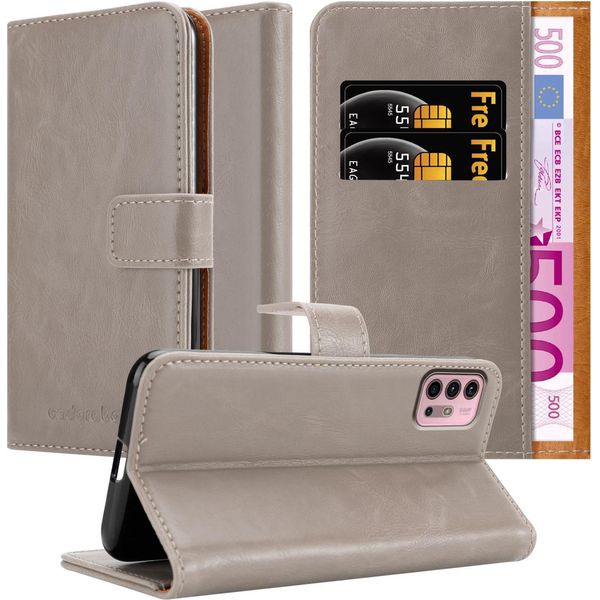 Cadorabo Cover Per Motorola Moto G10 / G30 Cover Protettiva In Marrone Cover Per Cellulare Cover Libro Custodia-image