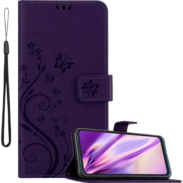 Cadorabo Cover Per Nokia XR20 Cover Protettiva In Viola Cover Protettiva Cover Per Telefono Cellulare Custodia Fiori Custodia Fiori-image