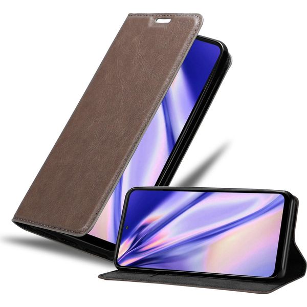 Cadorabo Custodia Per Motorola Moto G71 5G Cover Protettiva In Marrone Custodia Per Cellulare Cover Chiusura Magnetica-image