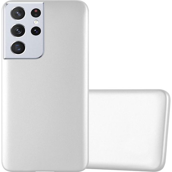 Cadorabo Custodia Protettiva Per Samsung Galaxy S22 Ultra In Argento Custodia Per Cellulare Custodia In Silicone Tpu Cover Case-image