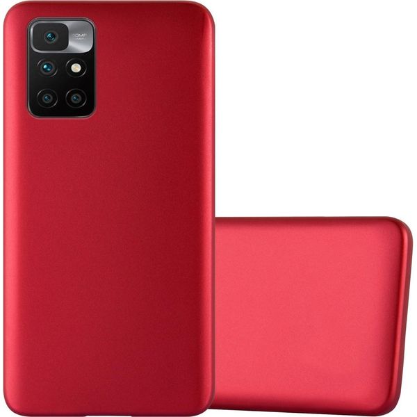 Cadorabo Custodia Protettiva Per Xiaomi Redmi 10 / Redmi Note 11 4G Custodia In Rosso Per Telefono Cellulare Tpu Custodia In Silicone Cover Case-image